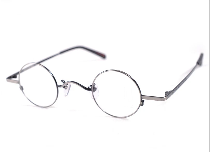 Óculos masculinos redondos pequenos vintage Steve Jobs preto cinza - Imagem 3 de 4