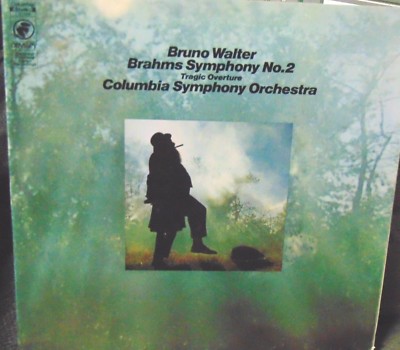 BRUNO WALTER /COLUMBIA SYMPH. ORCH. / BRAHMS SYMPHONY NO. 2 TRAGIC OVERTURE  LP