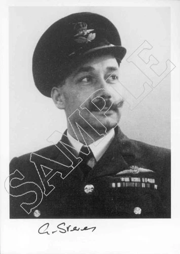 SPBB25 RAF WW2 WWII Battle of Britain pilot STEVENS signed photo
