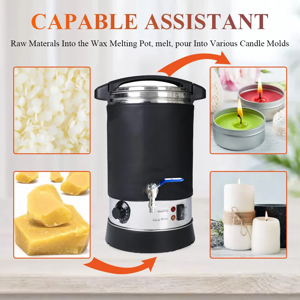 TOAUTO 7Qts Wax Melter for Candle Making Electric Wax Melting Pot Business  110V