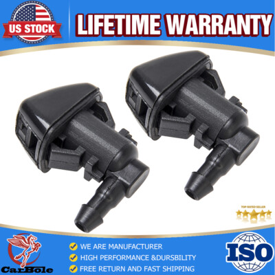 Washer Fluid 7C3Z-17K605-A Wiper Fluid Nozzle Hose Kit Fit For 2008 2009 2010 Ford Super Duty F-250 F-350 F-450 F-550 Windshield Washer Jet Nozzles(Two Fan Spray Hole) & Rubber Tube Kit–Replaces - Foto 11