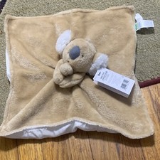 Carter  s Child of Mine Koala Bear Baby Lovey Security Blanket Tan Satin 2022