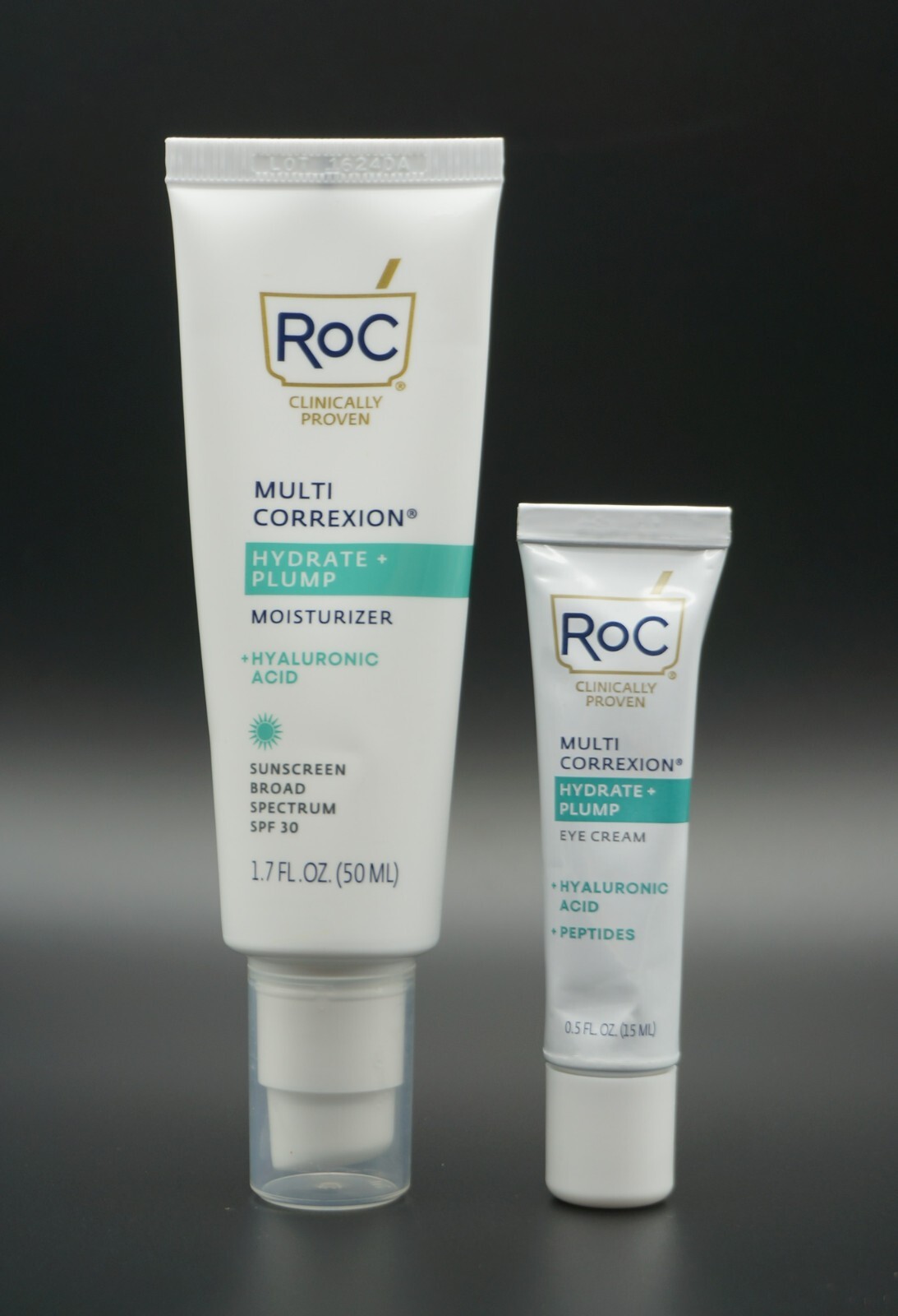 RoC Multi Correxion Hydrate + Plump Moisturizer 1.7 fl + Eye Cream 0.5 fl NEW