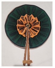 Art African hand fan, handmade