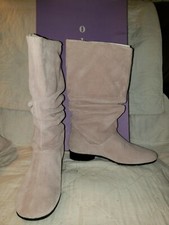 Oliver (san Francisco) Suede Snow/weather Resistant  Slouch Boots W/ Rubber...