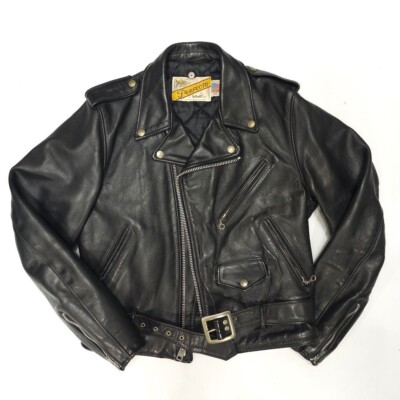 Schott Perfecto Double Leather Riders Jacket Size 38 Made in USA