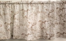 Enchanted Shimmer Roses Swags, Valances or Curtains