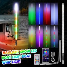 5ft 360 Led Whip Boat Stern Light Rgb Navigation All-round Stern Anchor Light