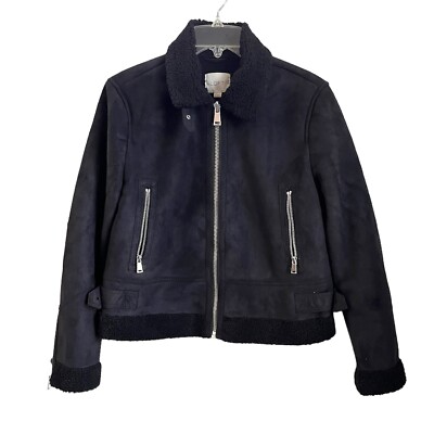 Aviator Jacket Faux Suede Black Jacket Black Faux Suede Aviator