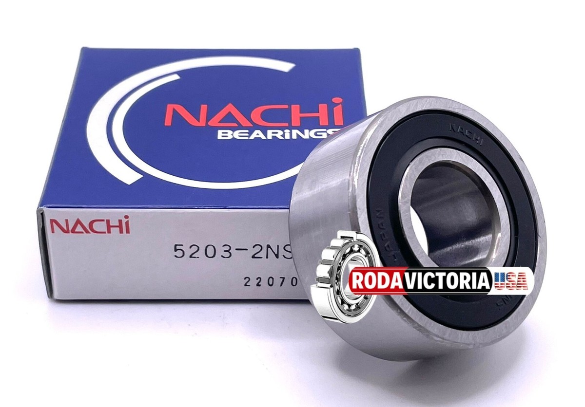 NACHI JAPAN 5203 2NS Angular Contact Ball Bearing, Sealed 17X40X17