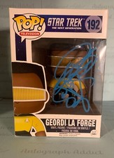 LEVAR BURTON signed Georgdi La Forge Funko Pop 192 - Star Trek Next Generation
