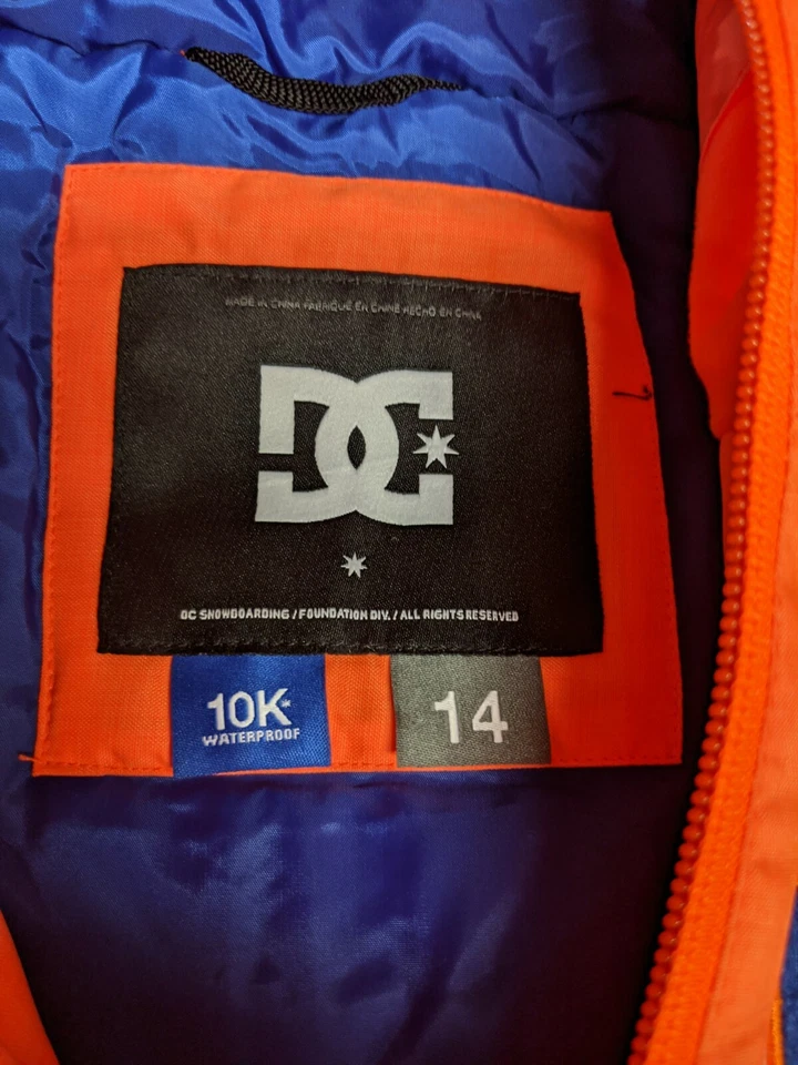 Chaqueta para Nieve DC Niño Talla 14 Nueva Con Etiquetas Audaz y Brillante ¡¡¡Pesada y CÁLIDA!!! ¡BONITO! Foto 2 de 4