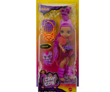 Cave Club Roaralai Puppe (25 cm), prähistorische Modepuppe mit Haus-Dinosaurier