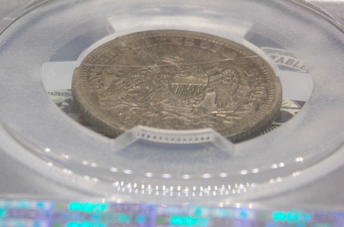 1853 "P" Seated Liberty Quarter *ARROWS & RAYS* 25c PCGS VF35 #632 Very Fine - Picture 3 of 6