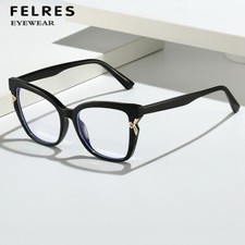Women Cat Eye Fashion Eyeglasses Classic Anti Blue Light Full Frame Glasses New