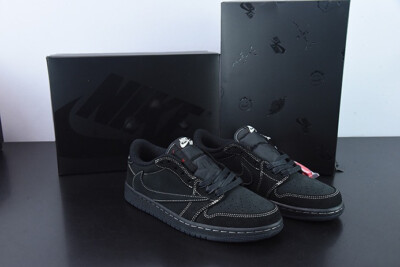 Black Phantom Travis Scott AJ1 Retro Unisex Basketball Shoes Sneakers