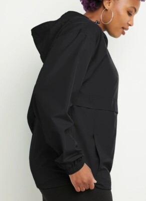 【SIENNE】 Sheer Hood Windbreaker / 追跡付 Champion Women XS/S Windbreaker Hooded Rain Jacket Water