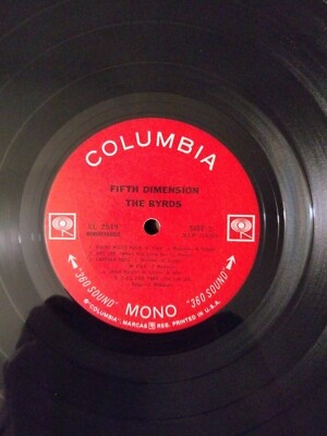 The Byrds ~Fifth Dimension~ (1966) Columbia 1st Mono Pressing, Wax