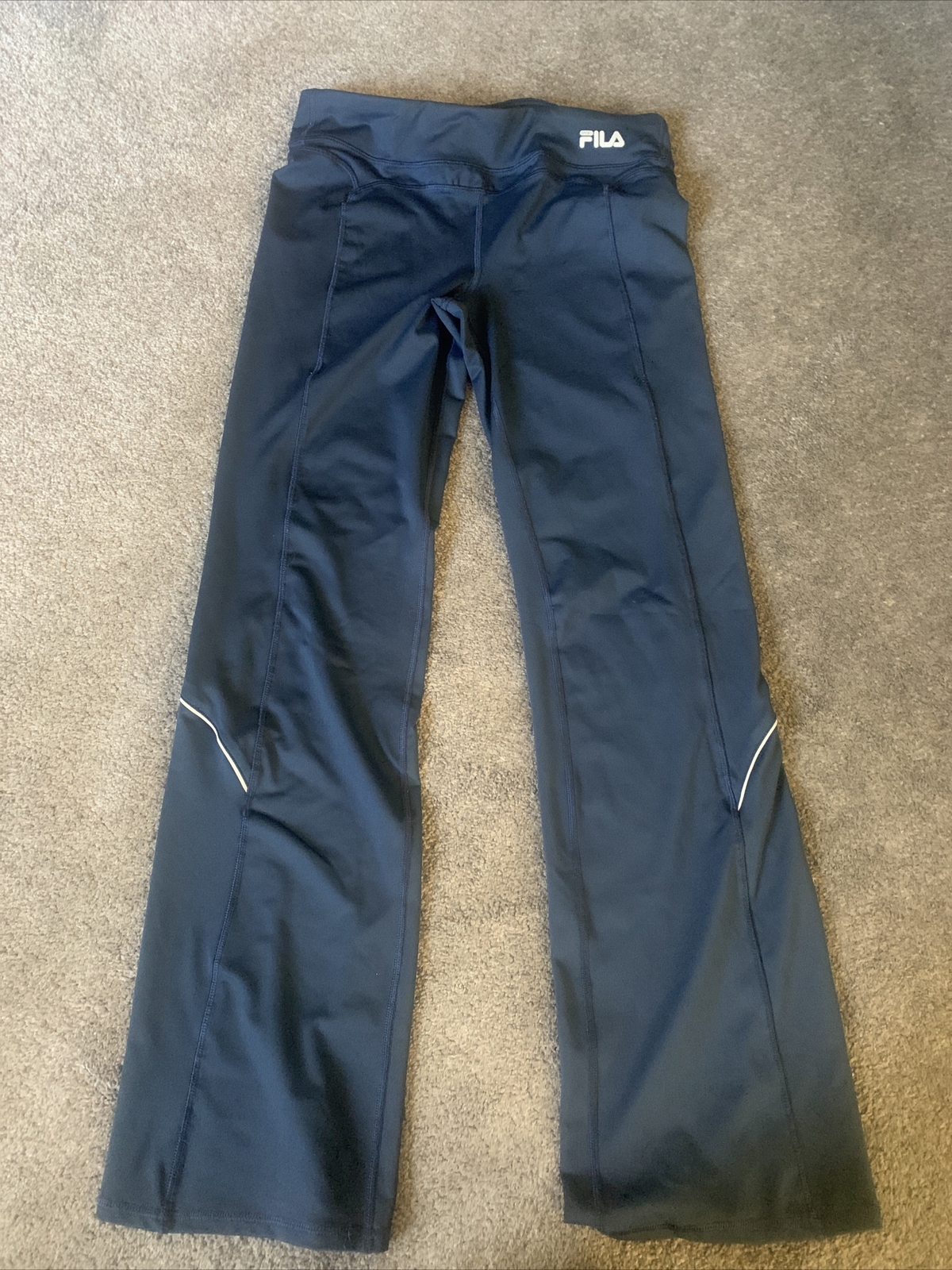 FILA Sport leggings donna blu medio vita alta