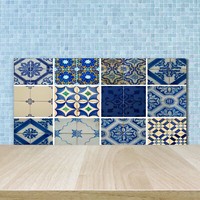 Tulup Kitchen Glass Splashback 100x50 Portuguese tiles
