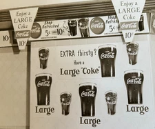 1950s Coca-Cola Large Coke Signs Soda Fountain Large Original Photo