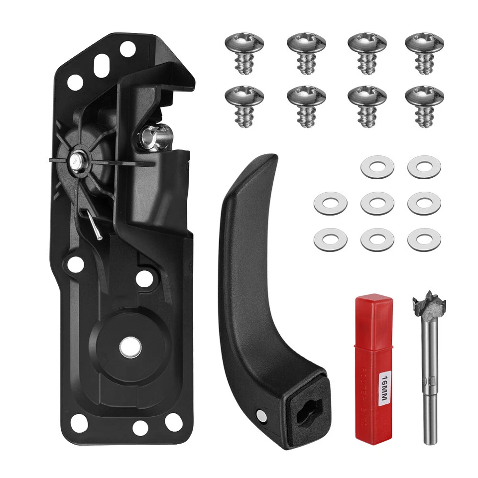 Interior Inside Door Handle Front Left Black For 2007-2011 Cadillac Escalade EXT Foto 2 de 4