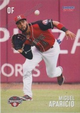 2021 Hickory Crawdads Miguel Aparicio RC Rookie Texas Rangers VZ