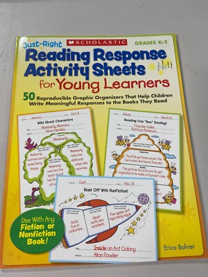 Just-Right Reading Response Activity Sheets for Young Learners: 50 Reproducible