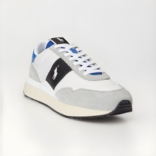 Polo Ralph Lauren Trainer 89 PP-SK-LTL Men's Size 10 Leather Grey White Blue