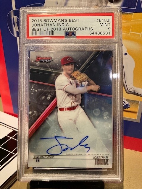 2018 Bowman's Best Best of 2018 Auto Jonathan India #B18-JI PSA 9 MT