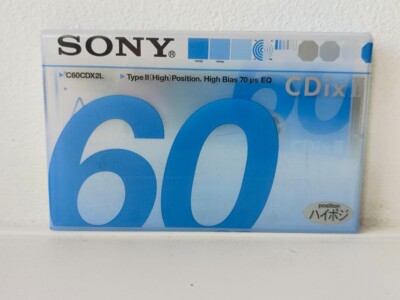Sony CDix I 60 Tape Cassette SEALED Japan Market