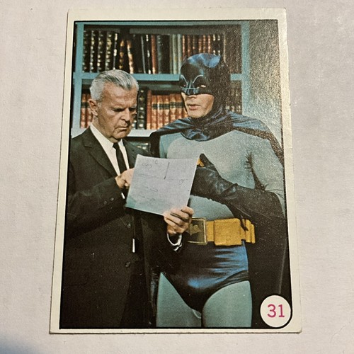 1966 Topps Batman Bat Laffs #31 Commissioner Gordon and Batman — Raw