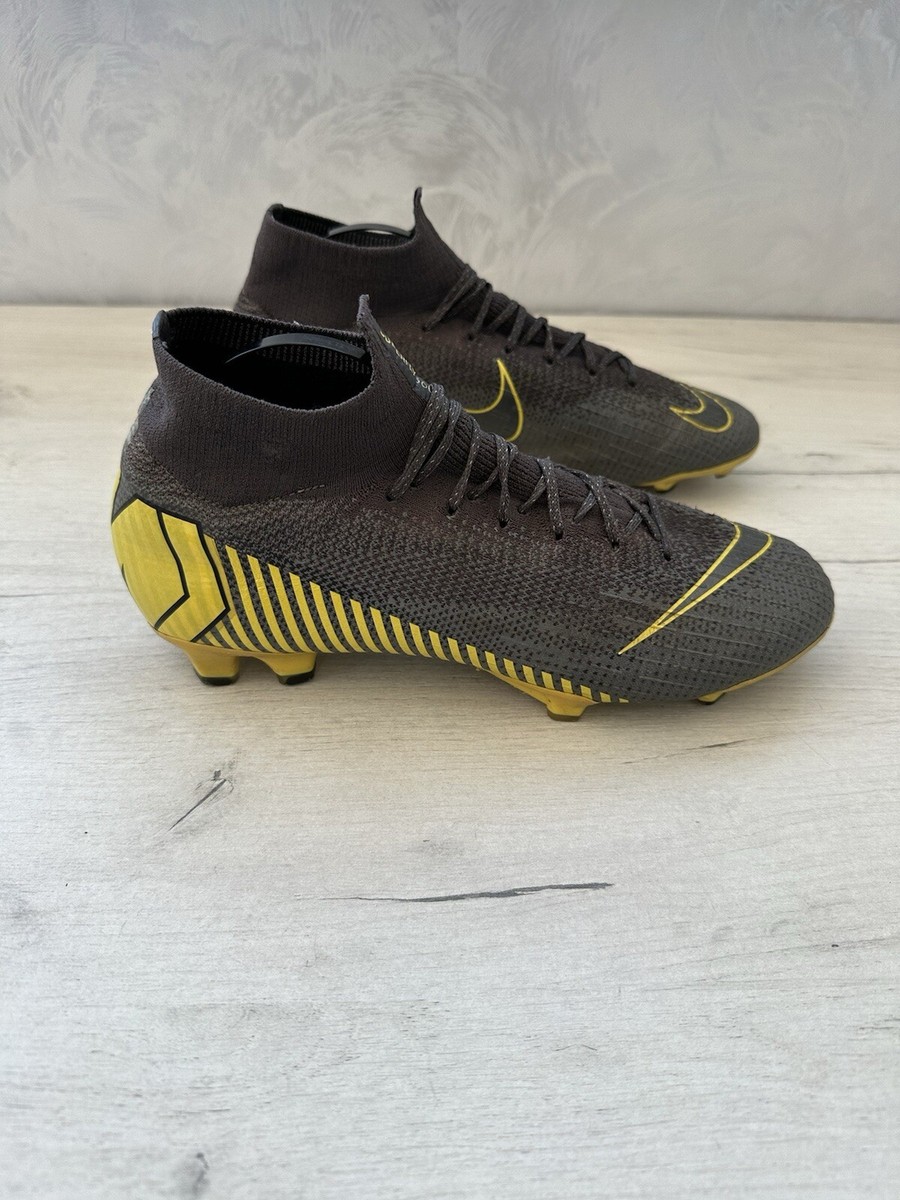 Nike Mercurial Superfly 6 VI Elite FG Yellow Gray Football