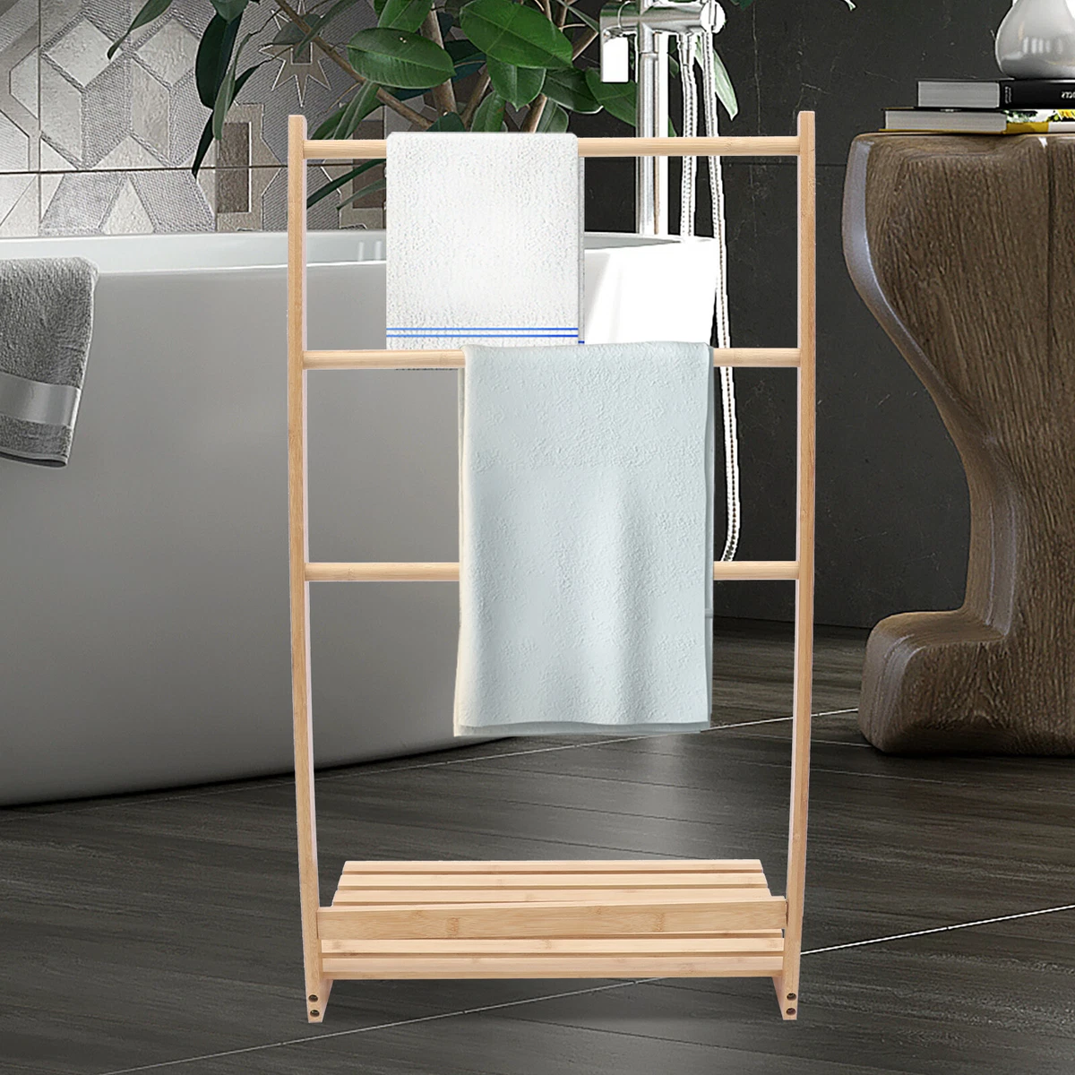 Towel Holder Towel Rack Freestanding for Blanket Dry Home Bathroom