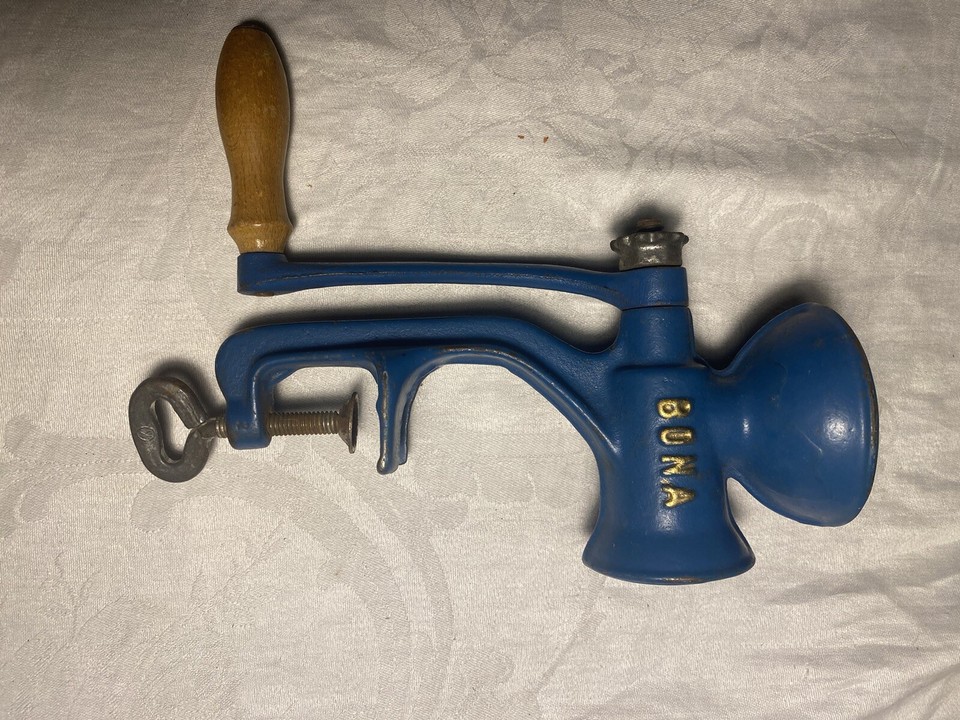 Bona Beer Grain Grinder “295” Used In Beer Making Germany 1940’s. Blue