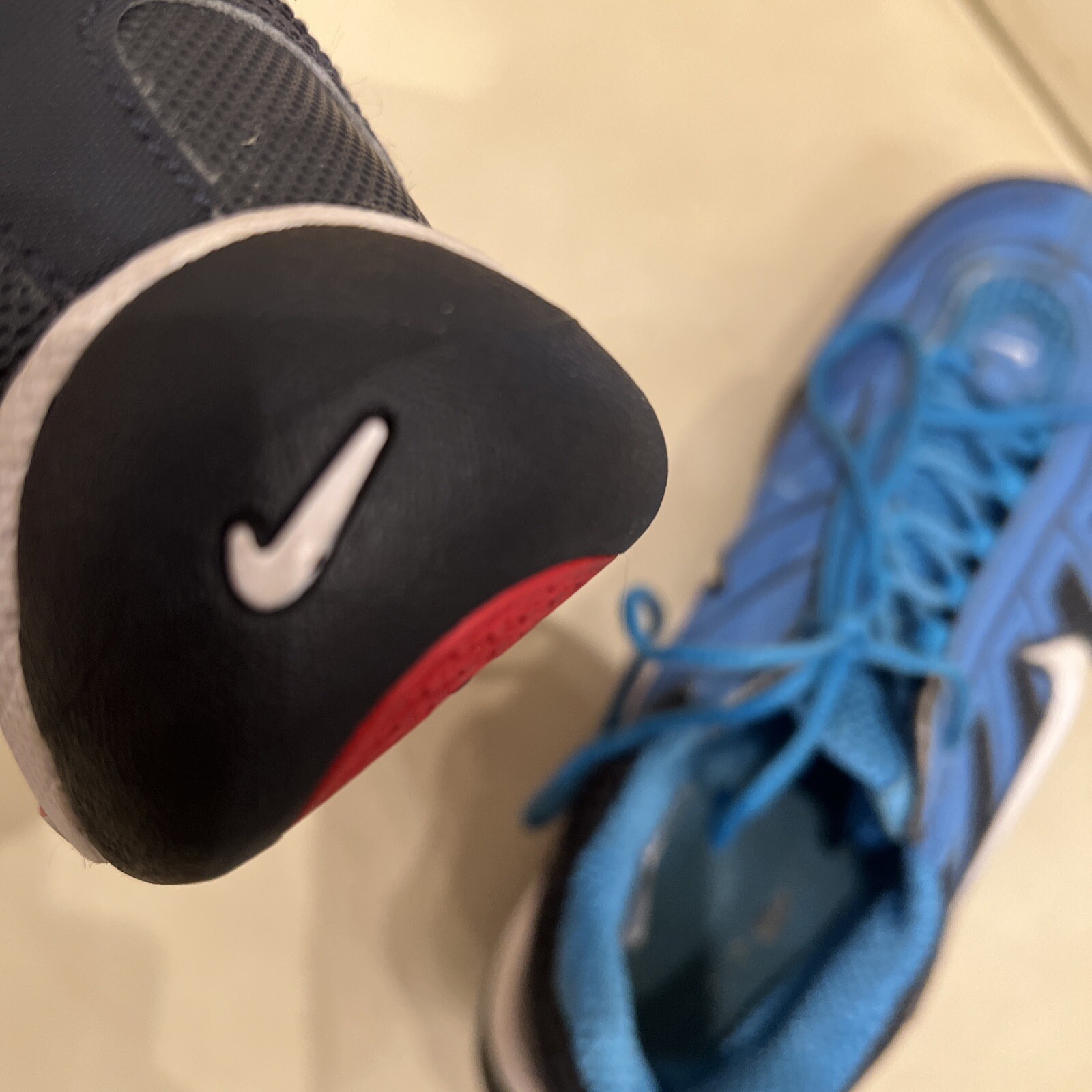 Nike Air Zoom Fencer Blue Black Mens Sz 5.5 BNK Fencing Shoe 321088