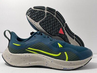 Nike Air Zoom Pegasus 37 Shield Volt Green Blue Men's Size 8-13
