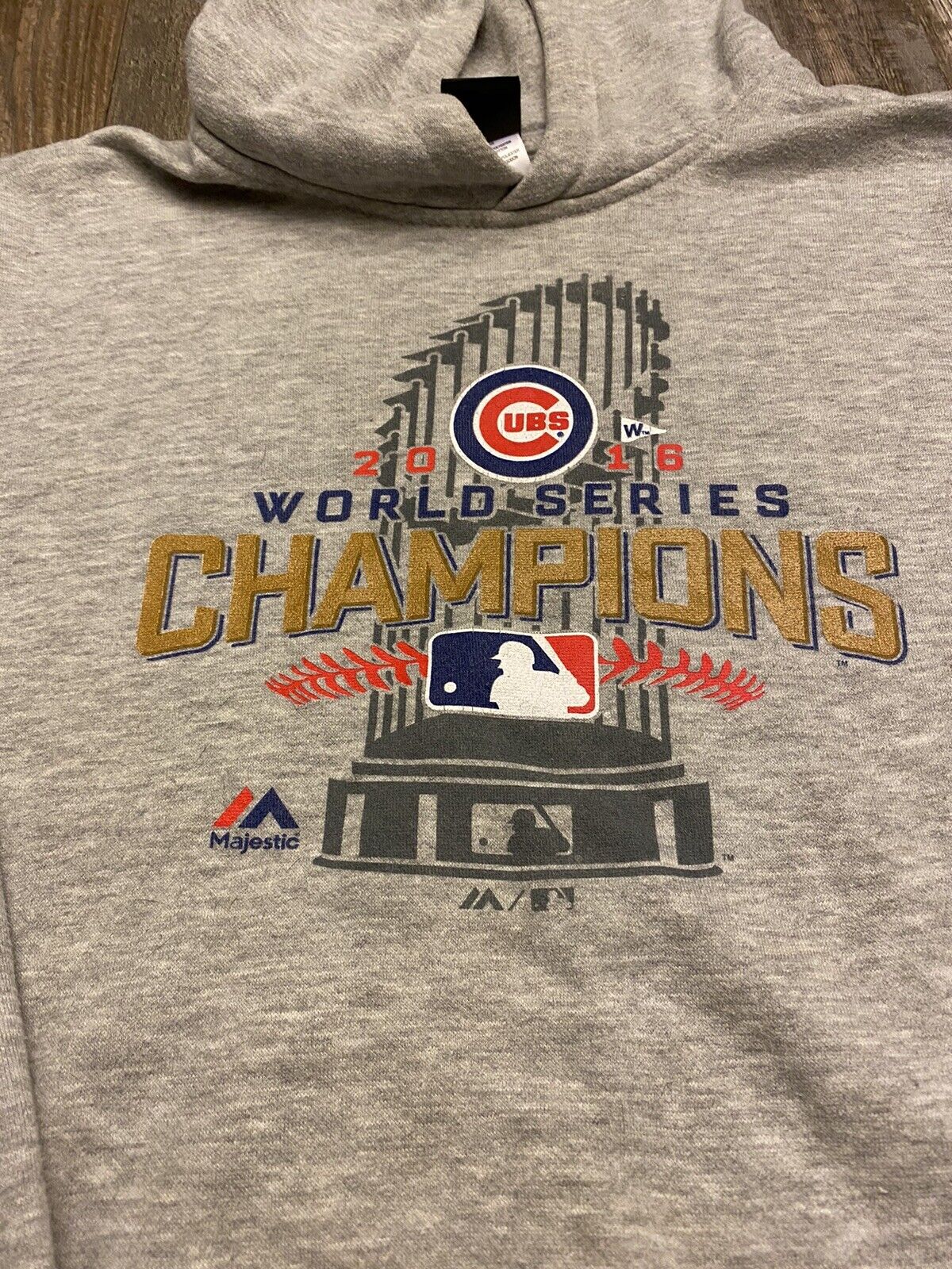 Chicago Cubs 2016 World Series championship hoodie Youth XL (18)