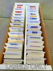 32 Customized NFL Wordmark Team Labels For BCW Tall Card Dividers LABELS ONLY
