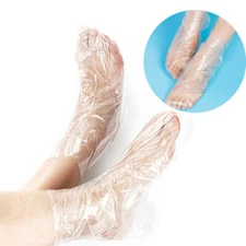 100pcs Disposable Transparent Film Foot Cover For Remove Chapped Foot Care