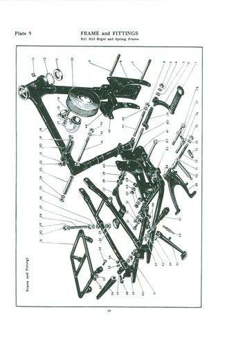 BSA B31 B32 B33 B34 Parts Book Motorcycles 1954-1957 Professional Reprint - Picture 3 of 5