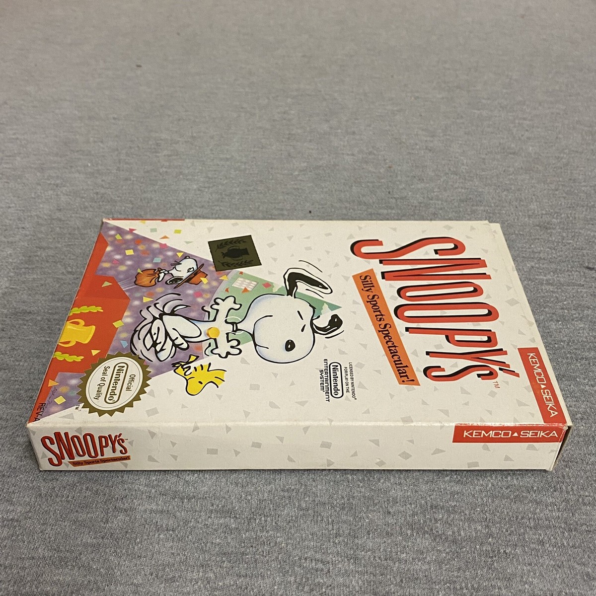Snoopy's Silly Sports Spectacular! (Nintendo NES, 1988) [Box