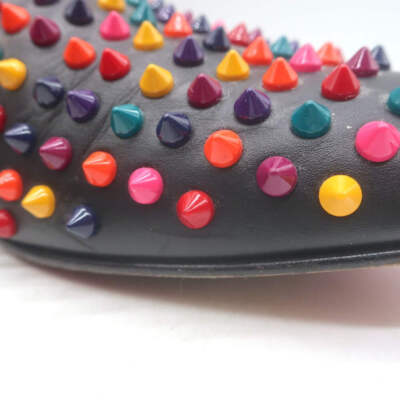 Christian Louboutin Rollerboy Spikes Slip-On Loafers Black/Multi
