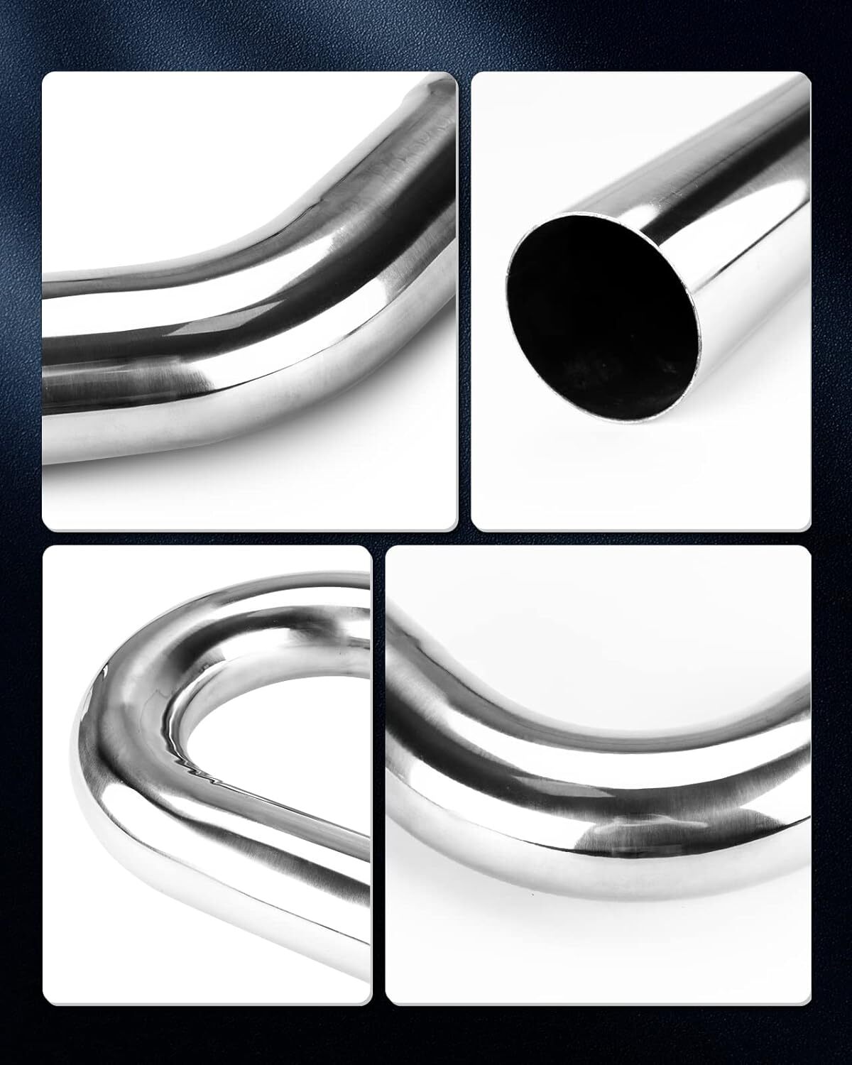 16x Universal 3" Custom Exhaust Tubing Mandrel Bend Pipe Straight U