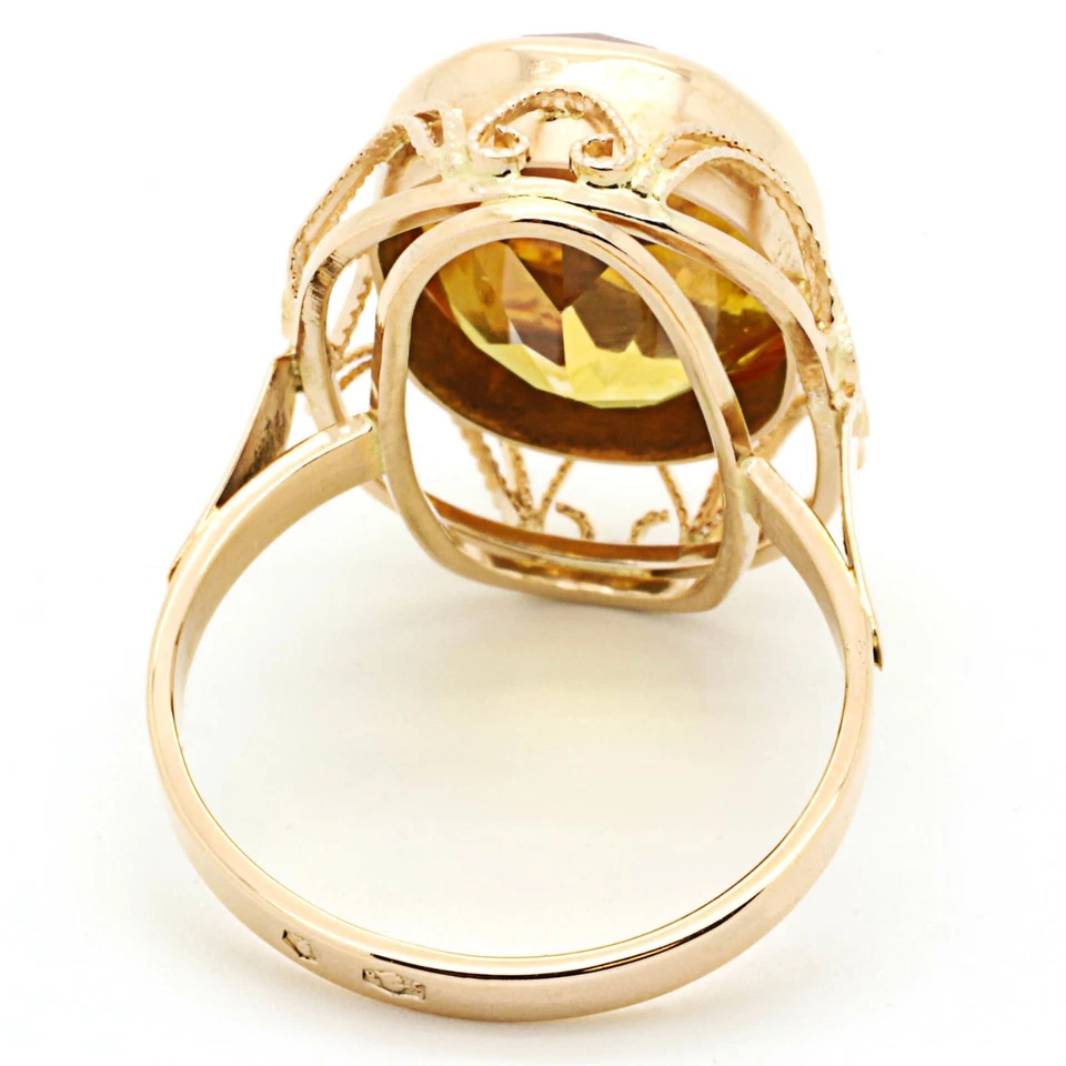 Ring 585 Gelbgold mit Citrin - Bild 4 von 4