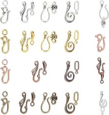 Hook Clasps Bulk Mixed Wholesale Findings Silver Rose Gold Copper 120 Sets