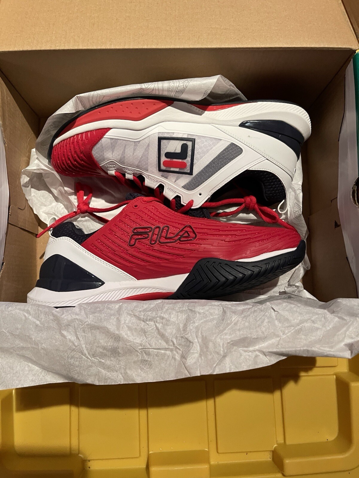 Fila Speedserve Energized Tennis Uomo RossoBiancoBlu Tg 9 5 Nuovo Con Scatola