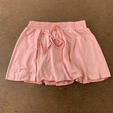 Girls Size Medium Pink Drawstring Waist Wrap Skort New