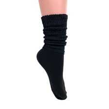 Cotton Lightweight Slouch Socks for Women 1 PAIR Extra Thin Size 9-11