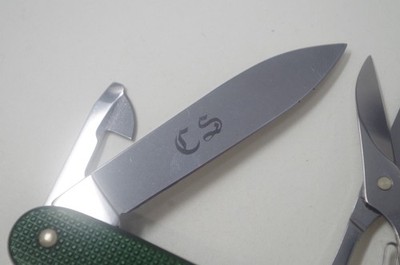 Green Alox Victorinox Pioneer X 93mm Pocket Knife + Rare Bead